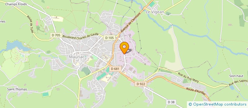 localisation de l'entreprise SCI DUPORT à MAURIAC
