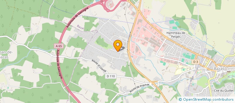 localisation de l'entreprise SCI DUPOUX CSE  BAZAS