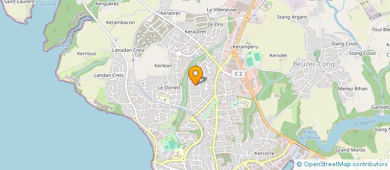 localisation de l'entreprise SCI DUPOUY  CONCARNEAU