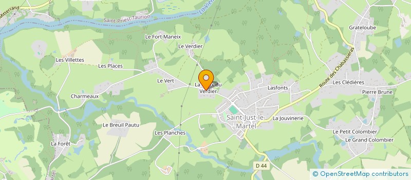 localisation de l'entreprise SCI DUPPAC à SAINT-JUST-LE-MARTEL
