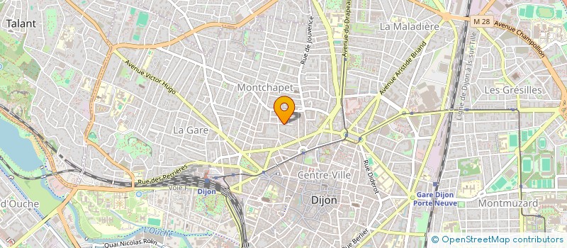 localisation de l'entreprise SCI DUPRAZ  DIJON