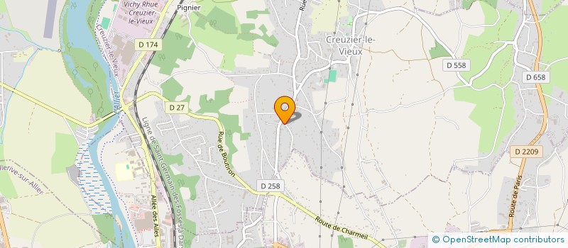 localisation de l'entreprise SCI DUPRE  CREUZIER-LE-VIEUX