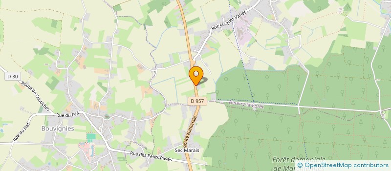 localisation de l'entreprise SCI DUPUIS  BEUVRY-LA-FORET