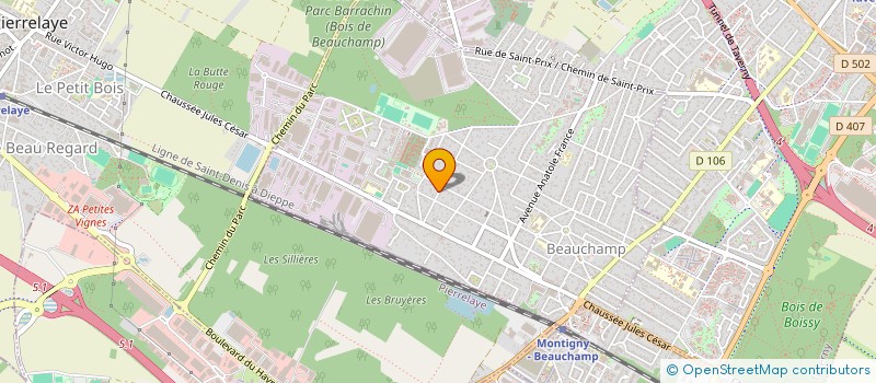 localisation de l'entreprise SCI DUPUIS DEVELOPPEMENTS  BEAUCHAMP