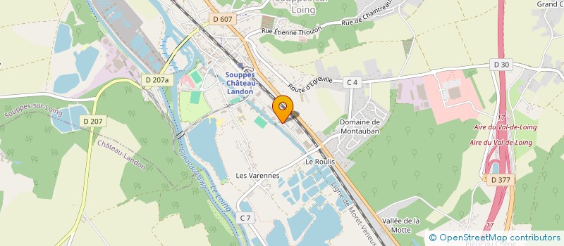 localisation de l'entreprise SCI DUPUIS ROVITO  SOUPPES-SUR-LOING