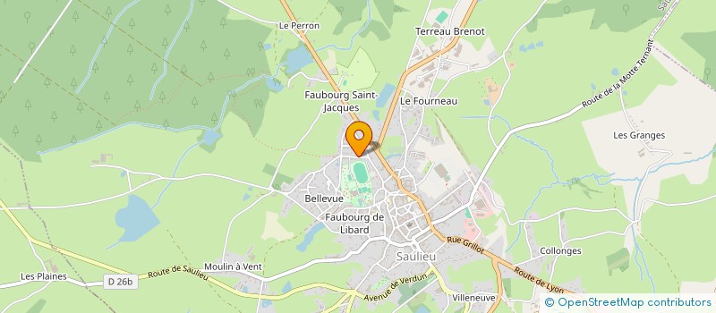 localisation de l'entreprise SCI DUPUY  SAULIEU