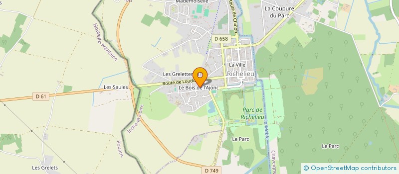 localisation de l'entreprise SCI DUPUY BUFFETEAU  RICHELIEU