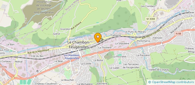 localisation de l'entreprise SCI DUPUY JURINE  LE CHAMBON-FEUGEROLLES