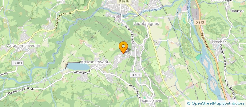 localisation de l'entreprise SCI DUQUESNE XAVIER  ARCIZANS-AVANT