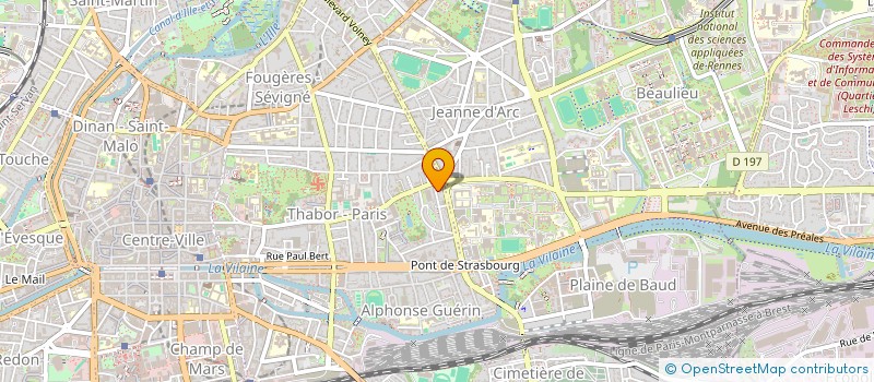 localisation de l'entreprise SCI DURAFOUR  RENNES
