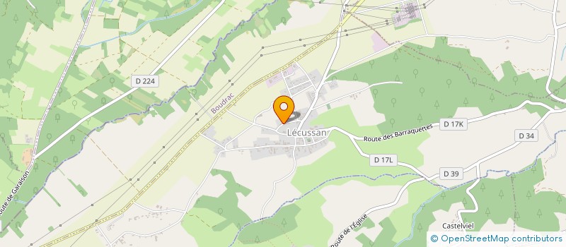 localisation de l'entreprise SCI DURANCE ET GARONNE  LECUSSAN