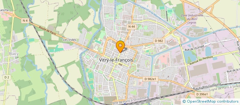localisation de l'entreprise SCI DURAND GERARD à VITRY-LE-FRANCOIS