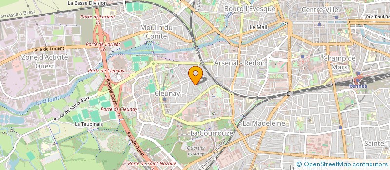 localisation de l'entreprise SCI DURAND L.B.  RENNES
