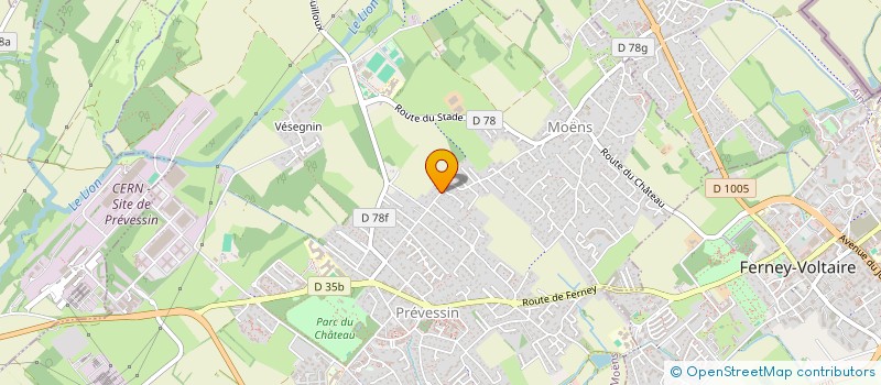localisation de l'entreprise SCI DURAND RUBOD à PREVESSIN-MOENS
