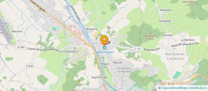 localisation de l'entreprise SCI DURANDLABOUYRIE ET CO à SAINT-LIZIER