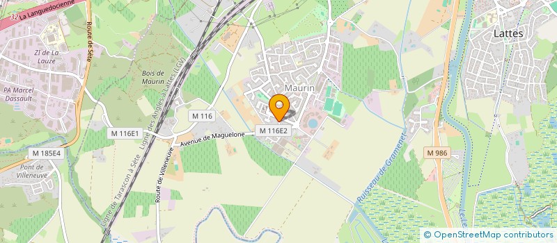 localisation de l'entreprise SCI DURBESSON à LATTES