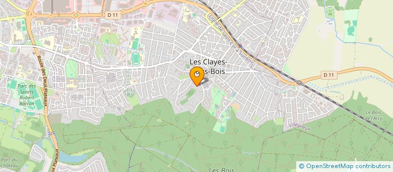 localisation de l'entreprise SCI DURCHON LE GALL à LES CLAYES-SOUS-BOIS