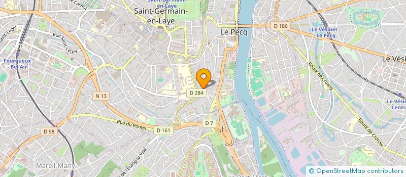 localisation de l'entreprise SCI DURET- MATHONNIERE  LE PECQ