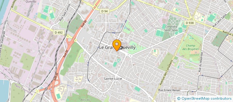 localisation de l'entreprise SCI DURIER DE BAILLIENCOURT  LE GRAND-QUEVILLY