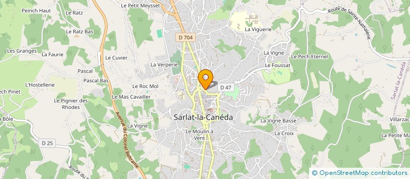 localisation de l'entreprise SCI DURIEZ à SARLAT-LA-CANEDA