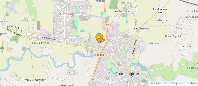 localisation de l'entreprise SCI DURIMON  CHATEAUGIRON
