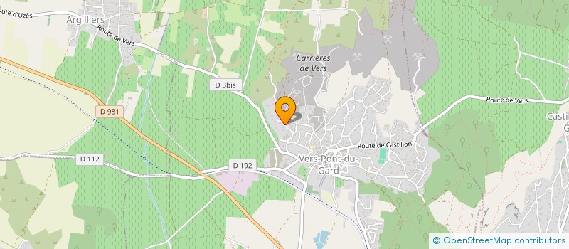 localisation de l'entreprise SCI DUROC  VERS-PONT-DU-GARD