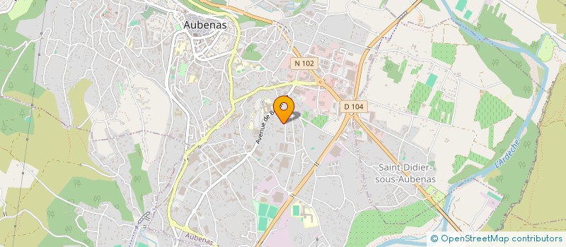 localisation de l'entreprise SCI DUROCH à AUBENAS