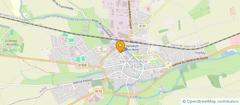 localisation de l'entreprise SCI DUROCHER IMMOBILIER  VERNEUIL D'AVRE ET D'ITON