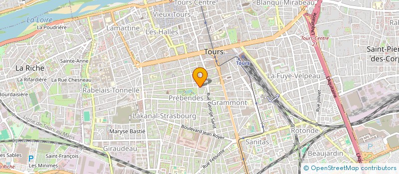 localisation de l'entreprise SCI DUROI - SALMON  TOURS