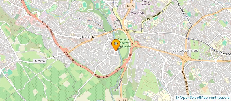 localisation de l'entreprise SCI DUROUBOURG  JUVIGNAC