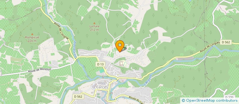 localisation de l'entreprise SCI DURPOIX CHARLES  CARCES