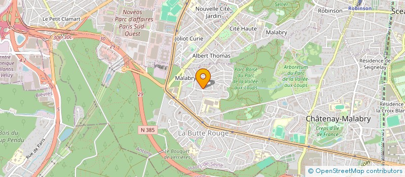 localisation de l'entreprise SCI DUSAN ET DUSAN  CHATENAY-MALABRY