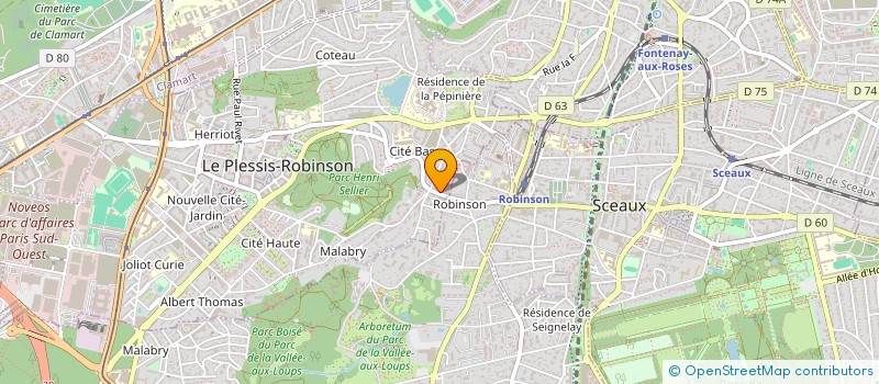 localisation de l'entreprise SCI DUSSAC à LE PLESSIS-ROBINSON