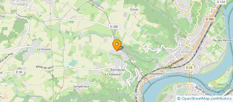 localisation de l'entreprise SCI DUSSAILLY  VERIN