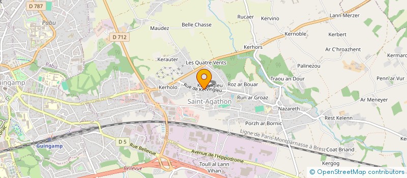 localisation de l'entreprise SCI DUSSE  ST AGATHON