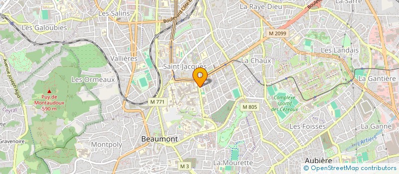 localisation de l'entreprise SCI DUSSER  CLERMONT-FERRAND