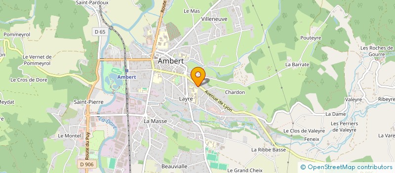 localisation de l'entreprise SCI DUSSERT 2  AMBERT