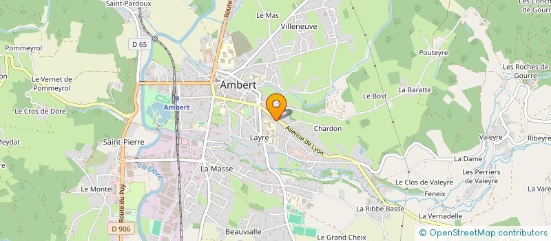 localisation de l'entreprise SCI DUSSERT 3  AMBERT