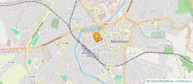 localisation de l'entreprise SCI DUSSOUBOIS à MONTLUCON