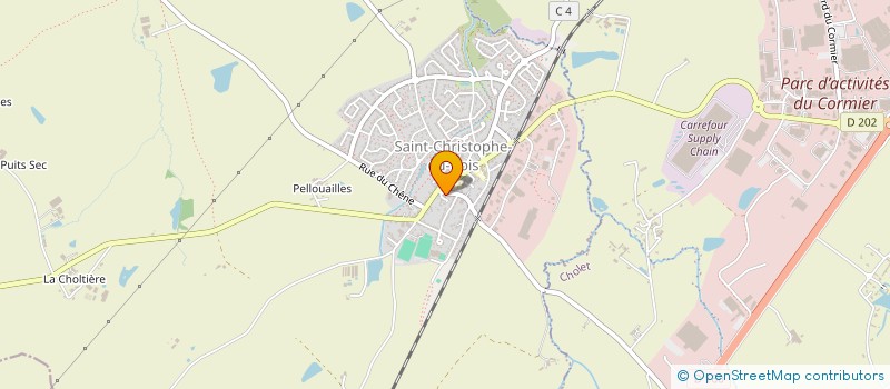 localisation de l'entreprise SCI DUST  SAINT-CHRISTOPHE-DU-BOIS