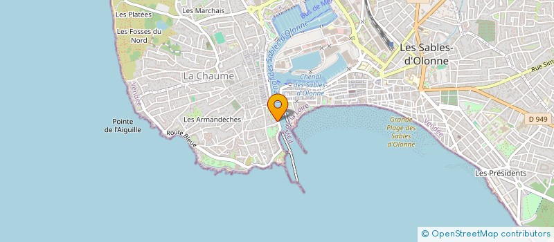 localisation de l'entreprise SCI DUTEAU GUILLARD à LES SABLES D'OLONNE