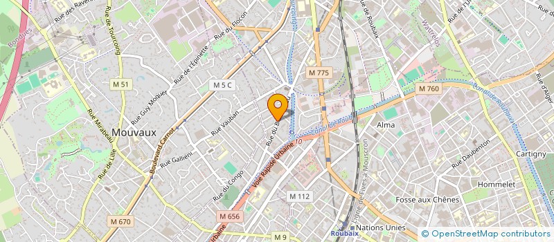 localisation de l'entreprise SCI DUTELEPHONE  TOURCOING