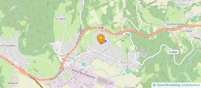 localisation de l'entreprise SCI DUTEMPS  BLAVOZY