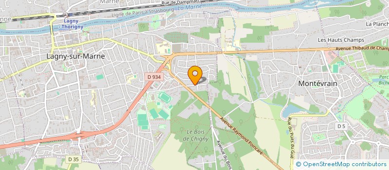 localisation de l'entreprise SCI DUTERLAY  LAGNY-SUR-MARNE