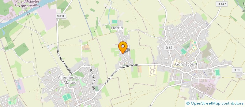 localisation de l'entreprise SCI DUTHOY UNO  HERRIN