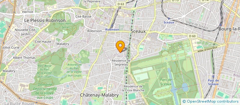 localisation de l'entreprise SCI DUTILLEUL à SCEAUX