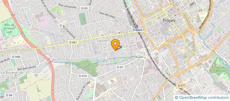 localisation de l'entreprise SCI DUTREIX 21 à SAINTE-SAVINE