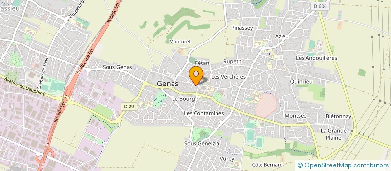 localisation de l'entreprise SCI DUTREVE  GENAS