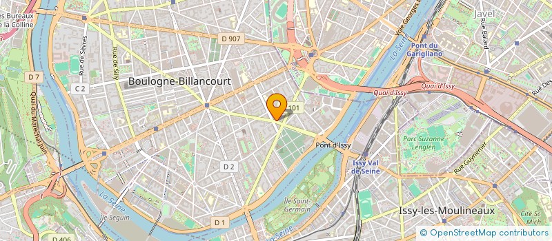 localisation de l'entreprise SCI DUTTO à BOULOGNE-BILLANCOURT