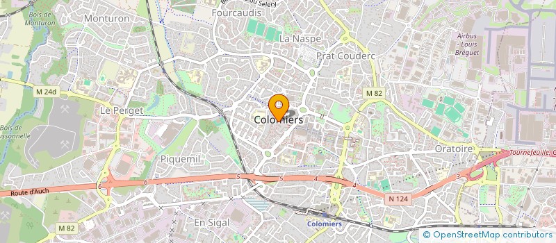 localisation de l'entreprise SCI DUVAL à COLOMIERS